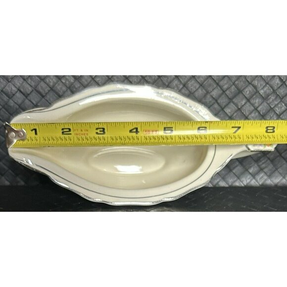 Carrollton Pottery Co. Antique Gravy Boat c1903-1937 Unique Flowers On Handle - Picture 12 of 15